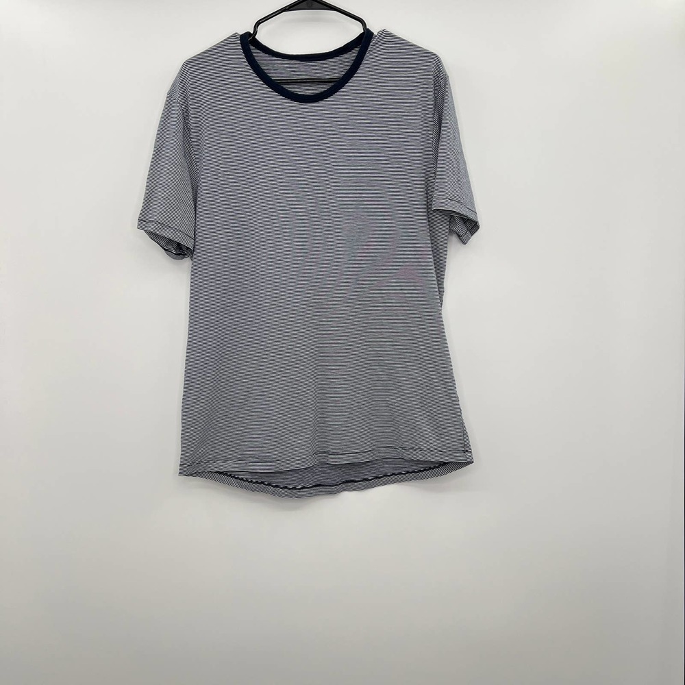 Lululemon 5 Year Basic T Shirt Blue Striped Large